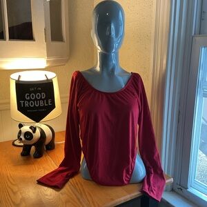 Roma Red Long Sleeve Bodysuit